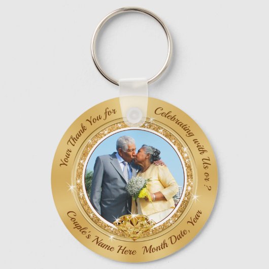 写真50周年記念結婚奨励金 キーホルダー (正面)