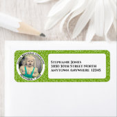 写真50誕生日番号パッテングリーン/ホワイト ラベル (インサイチュ)