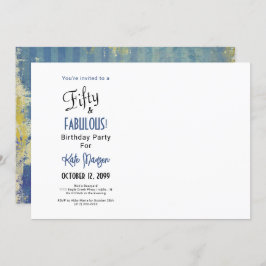 写真50 & FABULOUS 50thバースデーパーティーブース 招待状