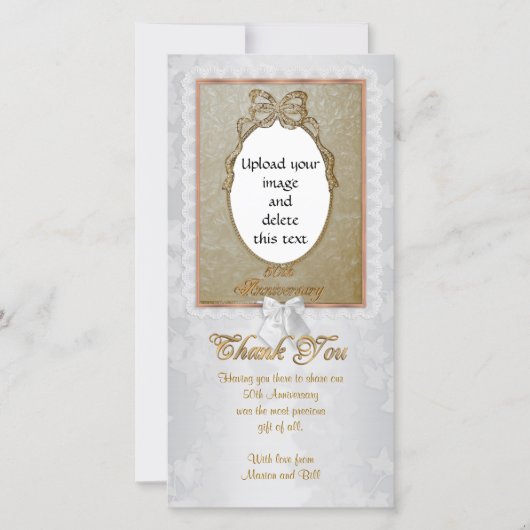 写真50thのサンキューカードの特別な機会 サンキューカード (正面)