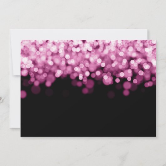 写真50thサプライズ誕生日バラ金ゴールド灯 招待状 (裏面)