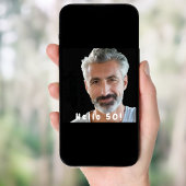 写真50th誕生日パーティーこんにちは50男の黒 招待状