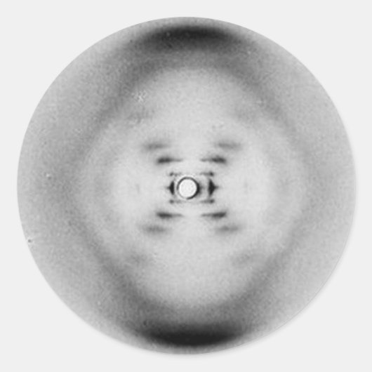 写真51 by Rosalind Franklin | DNAステッカー ラウンドシール (正面)