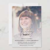 写真52歳の誕生日の招待バースデーパーティー 招待状 (正面)