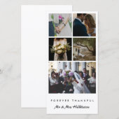 写真5 | 永遠結婚したに感謝する夫婦 サンキューカード (正面/裏面)