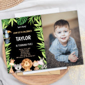 写真5thワイルドワン誕生日招待状 招待状