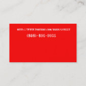 写真6は、を、YOUTUBE予約購読します 名刺 (裏面)