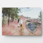 写真6周年記念結婚アイアンハートエンブレム フォトプラーク (正面)