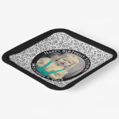 写真60乱数パターン黒/白 ペーパープレート (傾斜あり)