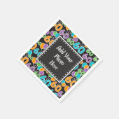 写真60番目のカラフル誕生日紙Napkinsの追加 スタンダードカクテルナプキン (角)