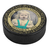 写真60番目の乱数パターンブラック/金ゴールド アイスホッケーパック (3/4)