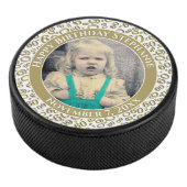 写真60番目の乱数パターン金ゴールド/白 アイスホッケーパック (3/4)