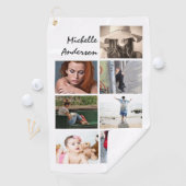 写真7と名前のトレンディー ゴルフタオル (インサイチュ)