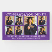 写真7枚おめでとう2023年紫修士課程 横断幕 (横)