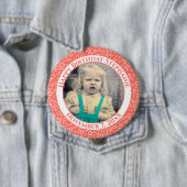 写真70番誕生日ナンバーパターン珊瑚 缶バッジ (インサイチュ)