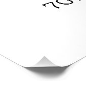 写真70th誕生日ウェルカムサイン | 誰の70歳か見て ポスター (コーナー)