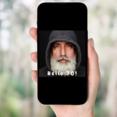 写真70th誕生日パーティーこんにちは70男の白 招待状