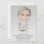 写真76th誕生日の招待バースデーパーティー 招待状 (正面)