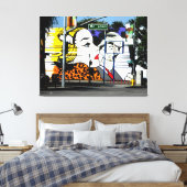 写真8落書きカラー キャンバスプリント (インサイチュ (寝室))