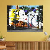 写真8落書きカラー キャンバスプリント (インサイチュ (リビング))