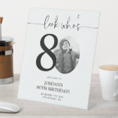 写真80th誕生日ウェルカムサイン | 誰の80か 台座サイン (インサイチュ)