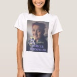 写真80th birthday add name date モダン purple ye tシャツ<br><div class="desc">美しいデザイン</div>