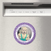 写真90番目の誕生日番号パターン |紫 マグネット (インサイチュ (食洗機))