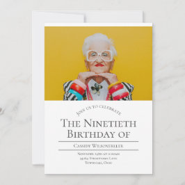 写真90誕生日 招待状