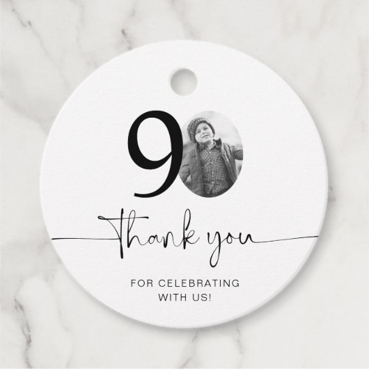 写真90th誕生日ありがとう フェイバータグ (正面)
