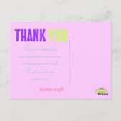 写真 ありがとうのポストカード、1000色以上のカラー.. ポストカード (裏面)