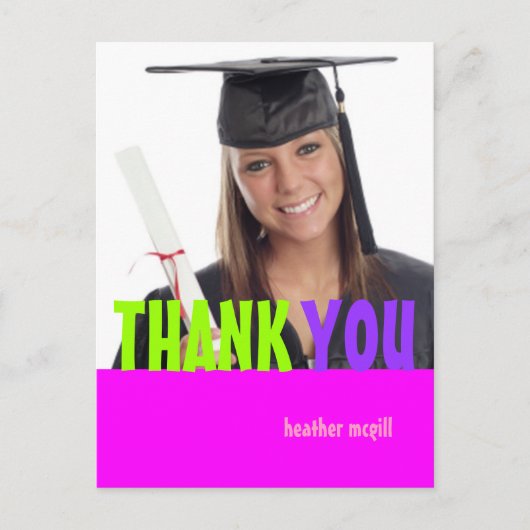 写真 ありがとうのポストカード、1000色以上のカラー.. ポストカード (正面)