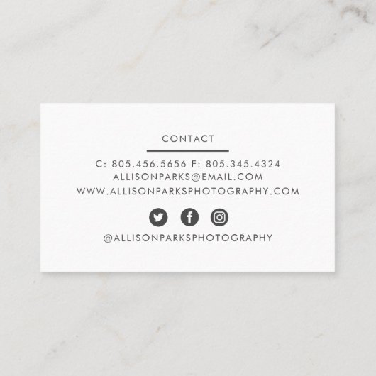 写真/その他の名刺 名刺 (裏面)