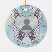 写真|の記念のオーナメントを加えて下さい セラミックオーナメント (裏面)