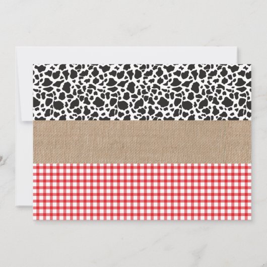 写真|の農場の誕生日の納屋周囲の庭のサンキューカード サンキューカード (裏面)