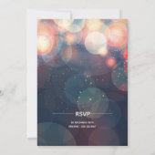 《写真》ぼけ味きらめく·ナイト·ライト大晦日パーティー 招待状 (裏面)