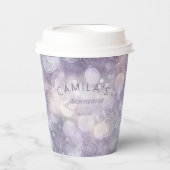 《写真》ぼけ味と蝶キンセアニェラID1030 紙コップ (正面)