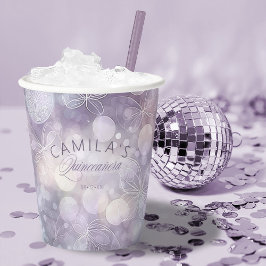 《写真》ぼけ味と蝶キンセアニェラID1030 紙コップ