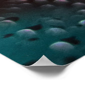 《写真》ぼけ味によるガラス上の水滴の撮澄ん影 ポスター (角)