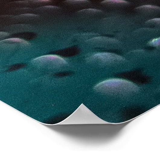 《写真》ぼけ味によるガラス上の水滴の撮澄ん影 ポスター (角)