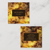 《写真》ぼけ味のスタイルの勾配のデザイン スクエア名刺 (正面/裏面)