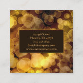 《写真》ぼけ味のスタイルの勾配のデザイン スクエア名刺 (裏面)