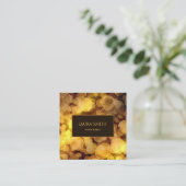 《写真》ぼけ味のスタイルの勾配のデザイン スクエア名刺 (スタンド正面)