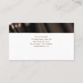 《写真》ぼけ味のスタイルの絹の質。 テキスト 名刺 (裏面)