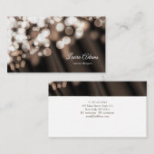 《写真》ぼけ味のスタイルの絹の質。 テキスト 名刺 (正面/裏面)