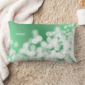 《写真》ぼけ味のスタイルの質。 テキスト ランバークッション (ブランケット)