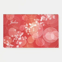 《写真》ぼけ味のスタイルの赤い勾配の質。 テキスト ポストイット