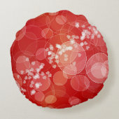 《写真》ぼけ味のスタイルの赤い勾配の質 ラウンドクッション (裏面)