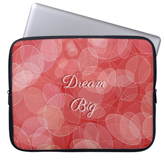 《写真》ぼけ味のスタイルの赤い勾配の質 ラップトップスリーブ (正面)