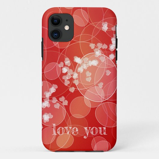 《写真》ぼけ味のスタイルの赤い勾配の質 Case-Mate iPhoneケース (裏面)