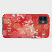 《写真》ぼけ味のスタイルの赤い勾配の質 Case-Mate iPhoneケース (裏面(横))